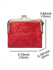 お買い得  ウォレット-女性用 ウォレット クレジットカードホルダーウォレット PUレザー オフィス ショッピング カジュアル ジッパー 複数のポケット 大容量 純色 ブラック ピンク レッド