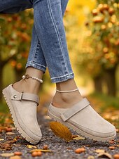 preiswerte Clogs &amp; Pantoletten für Damen-Damen-Slingback-Pantoletten – Clogs zum Reinschlüpfen mit Riemendesign für Herbstpicknicks, Gartenarbeit und Freizeit