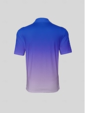 halpa Miesten golfvaatteet-Miesten Poolopaita Sininen Lyhythihainen Topit Golfasut Vaatteet Asut Wear Apparel