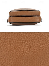 ieftine Genți de Băieți-Geantă de umăr crossbody din piele pentru bărbați, cu design multi-buzunare, geantă mică de călătorie și geantă de talie pentru uz zilnic casual și activități în aer liber