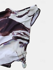 abordables Robes fleuries élégantes-Femmes Robe Longue Maxi Robe Robe Imprimée Mode Extérieur Sortir Week-end Coupe régulière Fleur Sans manches Une Épaule Violet Vert Été