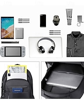 tanie Plecaki studenckie-męski wodoodporny plecak biznesowy na laptopa - wielokomorowa konstrukcja do przechowywania, odporna na zarysowania torba robocza z wieloma przegrodami do biura, szkoły lub podróży