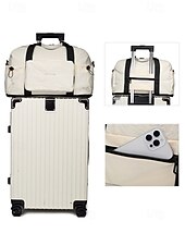 お買い得  トラベルバッグ-女性用折りたたみ式旅行用ダッフルバッグ - 撥水性があり傷に強い軽量トートバッグ。大容量、マルチポケットデザイン、ジム、週末旅行、飛行機の機内持ち込み用ラゲッジスリーブ付き。