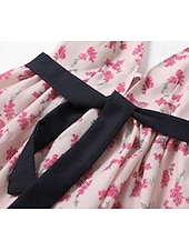 tanie Sukienki boho-Damskie Sukienka mini Sukienka Boho Codzienne sukienki Letnie sukienki Strój zachodni Zabytkowe Codzienny Plaża Urlop Regularny Kwiaty Bez rękawów Głęboki dekolt w serek Rumiany róż Lato
