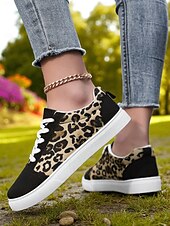 abordables Baskets femme-Baskets en toile colorées pour femmes – chaussures à lacets décontractées et légères avec un imprimé artistique vibrant, parfaites pour la marche, les voyages et le style urbain au quotidien