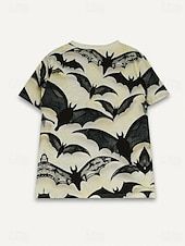 abordables Hauts d&amp;#39;Halloween-Halloween Femmes T-shirt Fleuri Graphique Crâne ancien Élégant Classique Manche Courte Col ras du cou Col rond Hauts Réguliers Quotidien Week-end Imprimé Blanche Orange Beige Été Automne
