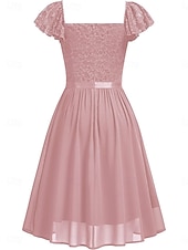 Damskie Sukienka mini Koronkowa sukienka Sukienka koktajlowa Sukienka dla gościa weselnego Szyfon Elegancja Moda Nowoczesny Na zewnątrz Spotkanie towarzyskie Regularny Równina Krótki rękaw W serek tanie Sukienki z szyfonu-Damskie Sukienka mini Koronkowa sukienka Sukienka koktajlowa Sukienka dla gościa weselnego Szyfon Elegancja Moda Nowoczesny Na zewnątrz Spotkanie towarzyskie Regularny Równina Krótki rękaw W serek