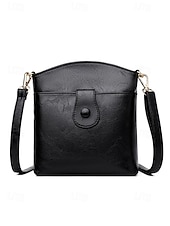 cheap Crossbody Bags-Women&#039;s Faux Leather Crossbody Bag with Multiple Compartments – Vintage Casual Shoulder Purse for Daily Commute, Shopping and Travel