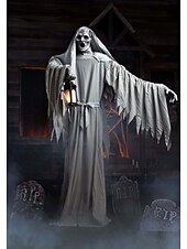 preiswerte Halloween-2,1 m animatronische Halloween-Dekoration „Frederick das schwebende Phantom“