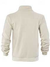 economico Giubbotti Casual-Per uomo Giacca Invernale Giacca in Pile Giacca Casual Vacanza Quotidiano Calore Termico Tasca Pile Autunno Inverno Semplice Moda Streetwear Collo alla coreana Regolare Aalbicocca Nero Blu marino