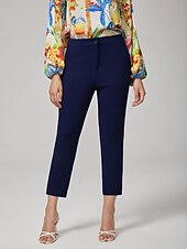 economico Pantaloni-pantaloni affusolati alla caviglia in tessuto altamente elasticizzato