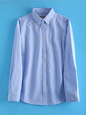 economico Camicie-Camicia da donna in 100% cotone, tinta unita, stile bohémien, vintage, da giorno, a maniche lunghe, con colletto, da giorno, per le feste, con tasca, bianca, rosa, rossa, blu, viola, primavera,