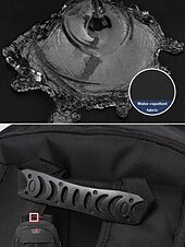 abordables Mochilas de Exterior-Mochila expandible de gran capacidad para hombre con tela repelente al agua, puerto de carga USB, diseño multicompartimento, bolso informal para portátil para exteriores y viajes.