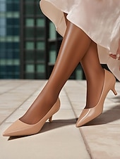 levne Kočičí podpatky-Dámské tmavě zelené lakované kožené špičaté kotníkové podpatky - klasické elegantní kancelářské lodičky z 50. let, ideální do práce, na pohovory a formální akce.
