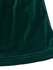 preiswerte Einfaches Kleid-Damen Minikleid Samtkleid Freizeitkleid Mode Modern Täglich Date Wochenende Normale Passform Einfach Langarm V Ausschnitt Wein Marineblau Orange Grün Herbst Winter