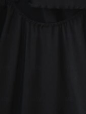 preiswerte Einfaches Kleid-Damen Langes Kleid Maxikleid Abschlussballkleid Partykleid Mode Modern Party Besonderer Anlass Abendgesellschaft Normale Passform Einfach Ärmellos Ein-Schulter Schwarz Sommer