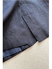 abordables Blusas Sencillas-Blazer de lino y tencel para mujer, transpirable, con bolsillos y botones, elegante, vintage, a la moda, para uso diario, color liso, formal, para oficina o carrera, informal, de botonadura sencilla,