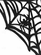 preiswerte Damenarmband-Damen-Halloween-Handarmband mit Spinnennetz – schwarze Gothic-Handkette aus Polyester mit Spinnendesign für Kostümpartys und Cosplay