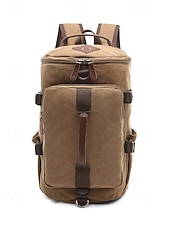 economico Zaini da Esterno-Borsa da viaggio convertibile in tela vintage da uomo, con tracolla, grande capacità, multifunzione, per il ritorno a scuola, gite del fine settimana, palestra e uso all'aperto