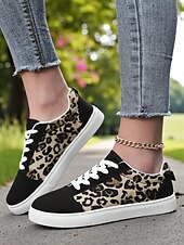 abordables Baskets femme-Baskets en toile colorées pour femmes – chaussures à lacets décontractées et légères avec un imprimé artistique vibrant, parfaites pour la marche, les voyages et le style urbain au quotidien