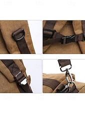 economico Zaini da Esterno-Borsa da viaggio convertibile in tela vintage da uomo, con tracolla, grande capacità, multifunzione, per il ritorno a scuola, gite del fine settimana, palestra e uso all'aperto