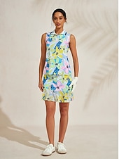 Недорогие Женская одежда для гольфа-Жен. Футболка-поло Желтый + голубой Серебро + оранжевый Без рукавов Женская одежда для гольфа Одежда Одежда Одежда