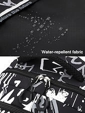 abordables Sacs à dos de Collège-Sac à dos d&#039;école imperméable à imprimé graffiti pour adolescents – sac à dos noir de grande capacité avec compartiment rembourré pour ordinateur portable, sac de voyage élégant pour garçons et filles