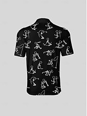 halpa Miesten golfvaatteet-Miesten Poolopaita Musta Valkoinen Lyhythihainen Topit Golfasut Vaatteet Asut Wear Apparel