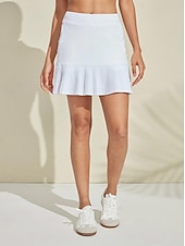 Недорогие Полы для гольфа-Жен. шорты для гольфа Белый Юбки Женская одежда для гольфа Одежда Одежда Одежда