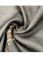 cheap Boho Tops-Women&#039;s Cotton Linen Shirts Western Blouse Plain Bohemia Vintage Boho Long Sleeve V Neck Long Tops Daily Holiday Patchwork Dark Gray Summer