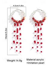 abordables Accesorios de Halloween-Conjunto de joyas de Halloween con gotas de sangre para mujer: gargantilla, pulsera y pendientes de perlas y cuentas rojas para fiestas de disfraces y eventos espeluznantes.