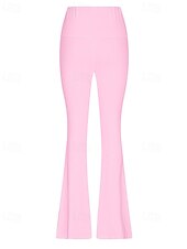economico Leggings semplici-Per donna Gamba larga Pantaloni Eleganti Streetwear Casual Lunghezza intera Naturale Semplice Elastico in vita Confortevole Streetwear Ferie Abbigliamento quotidiano Magenta Grigio Nero Bianco Autunno