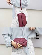 economico Borse a Tracolla-borsa a tracolla da polso in similpelle da donna con patta in stampa coccodrillo – elegante piccola borsa a tracolla per l&#039;uso quotidiano, i viaggi e il lavoro