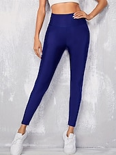 billiga Enkla Leggings-Dam Shorts Damasker Streetwear Ledigt Fullängd Hög midja Slät Elastisk midja Mateial som andas Elastisk Semester Gata Dagliga kläder Rödbrun Kamel Vin Svart Vår Höst Normal