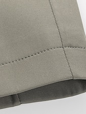 billiga Herrarnas Elite Ytterkläder-Herr Trenchcoat Formell Kontor Vår Höst Många årstider Polyester Ytterkläder Kläder Elegant Dagligen Ensfärgat Vik-över krage Enkelknäppt