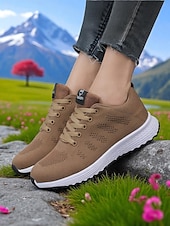 cheap Women&#039;s Sneakers-Women&#039;s Rainbow Gradient Running Shoes, Lightweight Breathable Sneakers for Sports, Jogging and Outdoor Activities