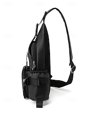 cheap Men&#039;s Bags-Men’s Waterproof Crossbody Sling Bag – Lightweight Casual Chest Bag with Multiple Compartments, Adjustable Strap, and Water-Repellent Fabric for Travel, Outdoor and Daily Use