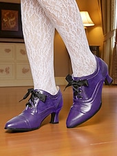 economico anni 1930-Scarpe col tacco oxford verdi da donna in stile edoardiano – scarpe eleganti vittoriane con tacco medio, stringate e dettagli brogue, degli anni 1900-1910, perfette per tea party, cosplay ed eventi storici.