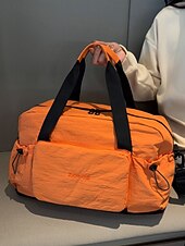 お買い得  トラベルバッグ-女性用折りたたみ式旅行用ダッフルバッグ - 撥水性があり傷に強い軽量トートバッグ。大容量、マルチポケットデザイン、ジム、週末旅行、飛行機の機内持ち込み用ラゲッジスリーブ付き。