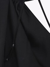 preiswerte Einfaches Kleid-Damen Langes Kleid Maxikleid Abschlussballkleid Partykleid Mode Modern Party Besonderer Anlass Abendgesellschaft Normale Passform Einfach Ärmellos Ein-Schulter Schwarz Sommer