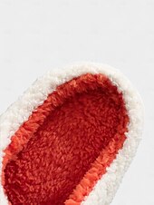 abordables Pour les femmes-Chaussons unisexes en polaire brodés pour chien d&#039;Halloween – chaussures d&#039;intérieur confortables avec motif citrouille pour femmes et hommes