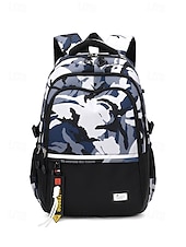 abordables Sacs à dos de Collège-Sac à dos d&#039;école imperméable à imprimé graffiti pour adolescents – sac à dos noir de grande capacité avec compartiment rembourré pour ordinateur portable, sac de voyage élégant pour garçons et filles