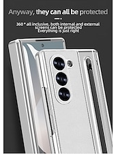cheap Samsung Cases-Phone Case For Samsung Galaxy Z Fold 7 Z Fold 6 Z Fold 5 Z Fold 4 Back Cover Full Body Protective Shockproof Retro PU Leather