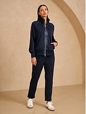 cheap Sweatshirt &amp; Outerwear-Women&#039;s Golf Jacket Dark Grey Black White Long Sleeve Top Ladies Golf Attire Clothes Outfits Wear Apparel