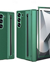 cheap Samsung Cases-Phone Case For Samsung Galaxy Z Fold 7 Z Fold 6 Z Fold 5 Z Fold 4 Back Cover Full Body Protective Shockproof Retro PU Leather