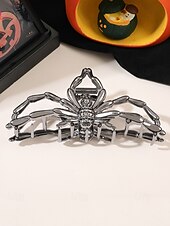 cheap Halloween Accessories-Women’s Halloween Spider Hair Claw Clip – Alloy Gothic Hair Accessory with Creepy Spider Design for Costume Parties, Cosplay and Festive Occasions