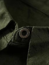 abordables Chemises-Femmes Chemises en coton et lin Couleur Unie Élégant Basique Occasionnel manche longue Col de chemise Hauts Longs Quotidien Boutons Blanche Vert Véronèse Kaki Été Automne