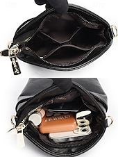 cheap Crossbody Bags-Women&#039;s Faux Leather Crossbody Bag with Multiple Compartments – Vintage Casual Shoulder Purse for Daily Commute, Shopping and Travel
