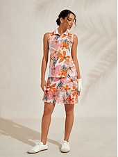 Недорогие Женская одежда для гольфа-Жен. Футболка-поло Желтый + голубой Серебро + оранжевый Без рукавов Женская одежда для гольфа Одежда Одежда Одежда