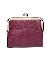 お買い得  ウォレット-女性用 ウォレット クレジットカードホルダーウォレット PUレザー オフィス ショッピング カジュアル ジッパー 複数のポケット 大容量 純色 ブラック ピンク レッド